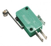  MSW 03 one-circuit micro switch with pressure pulley, 28x16x10mm